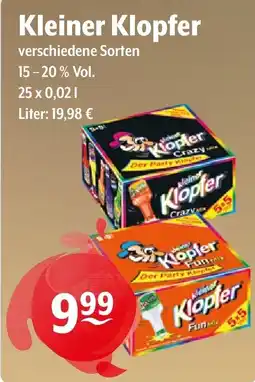 Getränke Hoffmann Kleiner Klopfers Angebot