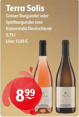 Getränke Hoffmann Terra Solis Grauer Burgunder oder Spätburgunder rosé Angebot