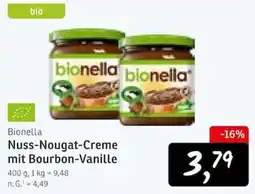 KONSUM Bionella Nuss-Nougat-Creme mit Bourbon-Vanille Angebot