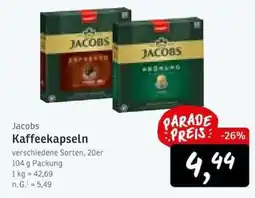 KONSUM Jacobs Kaffee kapseln Angebot