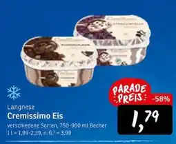 KONSUM Langnese Cremissimo Eis Angebot
