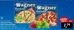 KONSUM Original Wagner Steinofen Pizza oder Flammkuchen Angebot