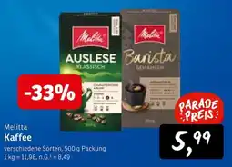 KONSUM Melitta Kaffee Angebot