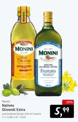 KONSUM Monini Natives Olivenöl Extra Angebot