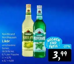 KONSUM Nordbrand Nordhausen Likör Angebot