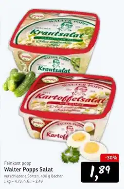 KONSUM Walter Poppss Salat Angebot