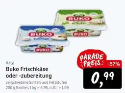 KONSUM Arla Buko Frischkäse Angebot