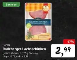 KONSUM Korch Radeberger Lachsschinken Angebot