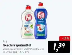 KONSUM Pril Geschirrspülmittel Angebot