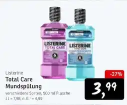 KONSUM Listerine Total Care Mundspülung Angebot