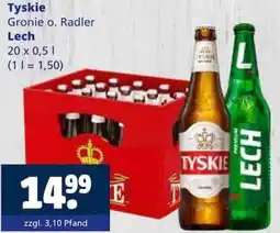 Getränkewelt Tyskie Gronie o. Radler Lech Angebot