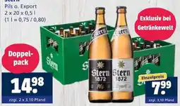 Getränkewelt Stern Pils o. Export Angebot