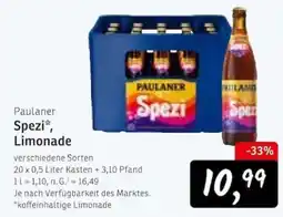 KONSUM Paulaner Spezi Limonade Angebot