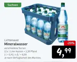 KONSUM Lichtenauer Mineralwasser Angebot