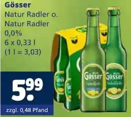 Getränkewelt Gösser Natur Radler o. 0,0% Angebot