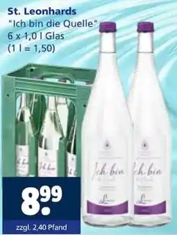 Getränkewelt St. Leonhards "Ich bin die Quelle" Angebot