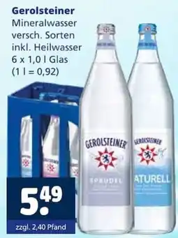 Getränkewelt Gerolsteiner Mineralwasser Angebot