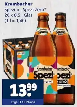 Getränkewelt Krombacher Spezi Zero Angebot