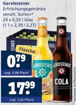 Getränkewelt Gerolsteiner Erfrischungsgetränke Angebot