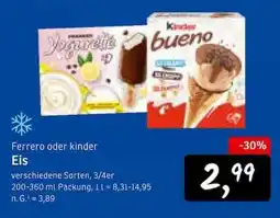 KONSUM Ferrero oder kinder Eis Angebot