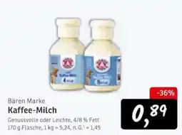 KONSUM Bären Marke Kaffee-Milch Angebot