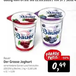 KONSUM Bauer Der Grosse Joghurt Angebot