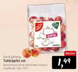 KONSUM Tafeläpfel rot Angebot