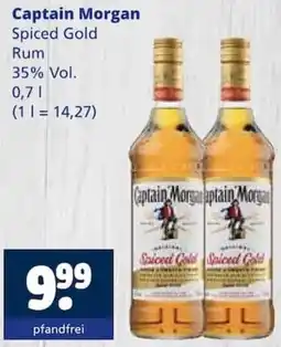 Getränkewelt Captain Morgan Spiced Gold Rum Angebot