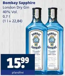 Getränkewelt Bombay Sapphire London Dry Gin Angebot