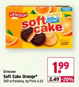 Wasgau Griesson Soft Cake Orange Angebot