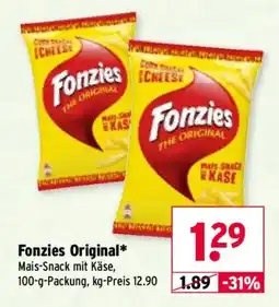 Wasgau Fonzies Original* Mais-Snack mit Käse Angebot