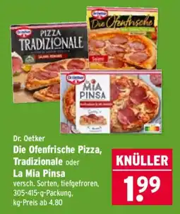 Wasgau Dr. Oetker Die Ofenfrische Pizza, Tradizionale oder La Mia Pinsa Angebot