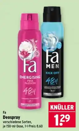 Wasgau Fa Deospray Angebot