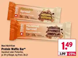 Wasgau Maxi Nutrition Protein Waffle Bar Angebot