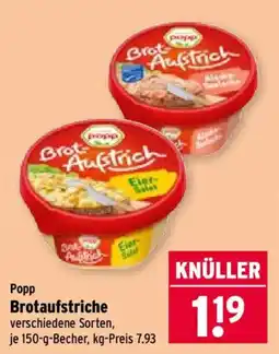 Wasgau Popp Brotaufstriche Angebot