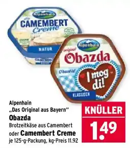 Wasgau Alpenhain Obazda Angebot