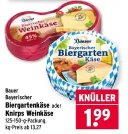 Wasgau Bauer Bayerischer Biergartenkäse Angebot