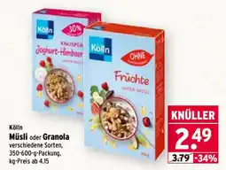 Wasgau Kölln Müsli oder Granola Angebot