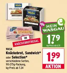 Wasgau WASA Knäckebrot, Sandwich* Angebot