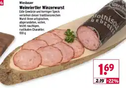 Wasgau Wiesbauer Weinviertler Winzerwurst Angebot