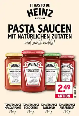 Wasgau Heinz pasta saucen Angebot