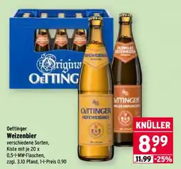 Wasgau Oettinger Weizenbier Angebot