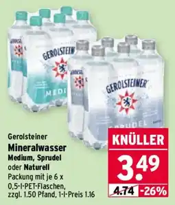 Wasgau Gerolsteiner Mineralwasser Angebot