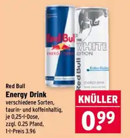 Wasgau Red Bull Energy Drink Angebot