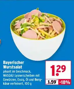 Wasgau Bayerischer Wurstsalat Angebot