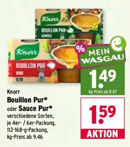 Wasgau Knorr Bouillon Pur* Angebot