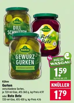 Wasgau Kühne Gurken Angebot