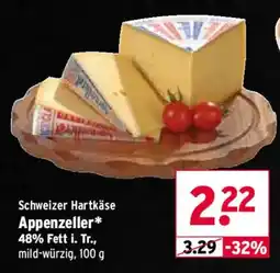 Wasgau Schweizer Hartkäse Appenzeller* Angebot