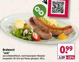Wasgau Bratwurst "grob" Angebot