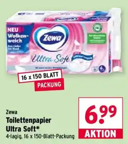 Wasgau Zewa Toilettenpapier Ultra Soft* Angebot